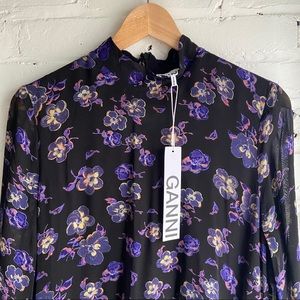 GANNI Georgette Dress - 40